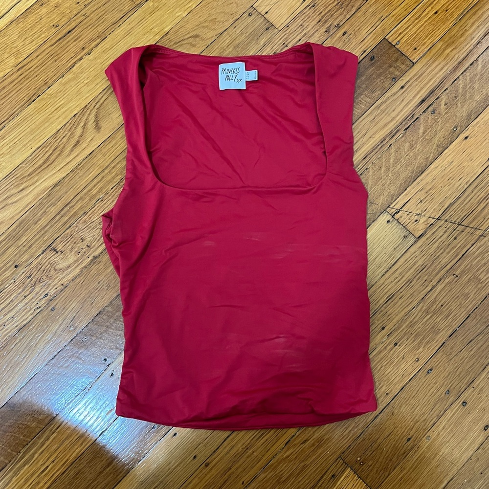 Princess Polly Back in time top red